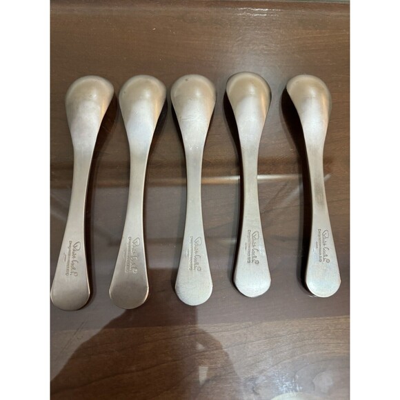 Robert Welch PENDULUM18/10 Stainless Satin Modern Set of 5 Teaspoons 6 3/8" - Picture 2 of 6